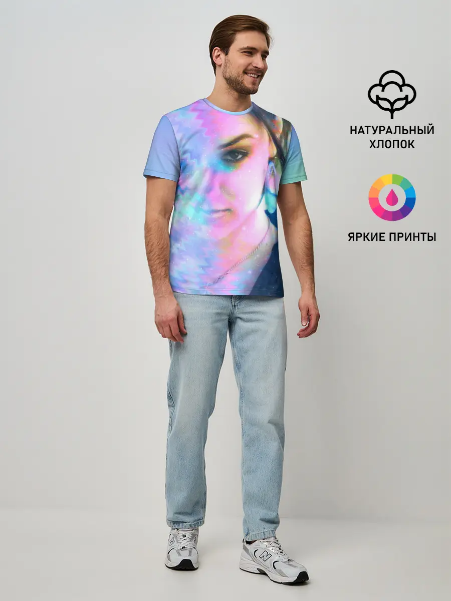 Мужская базовая футболка / Саша Грей. Абстракция