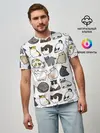 Мужская базовая футболка / Котики