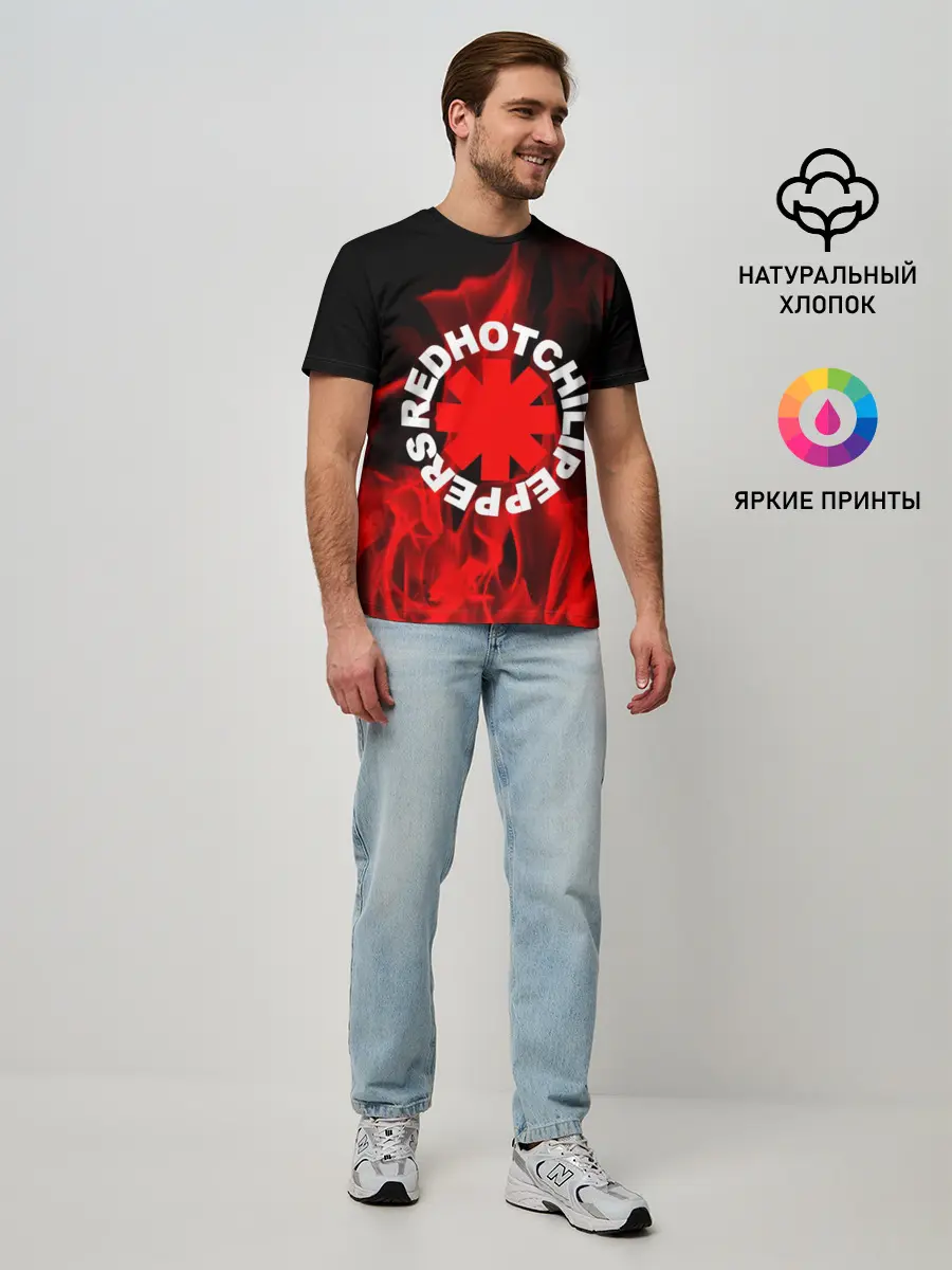 Мужская базовая футболка / Red Hot Chili Peppers