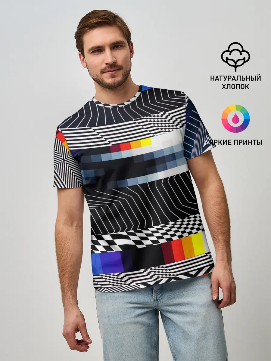 Мужская базовая футболка / Уличный стиль