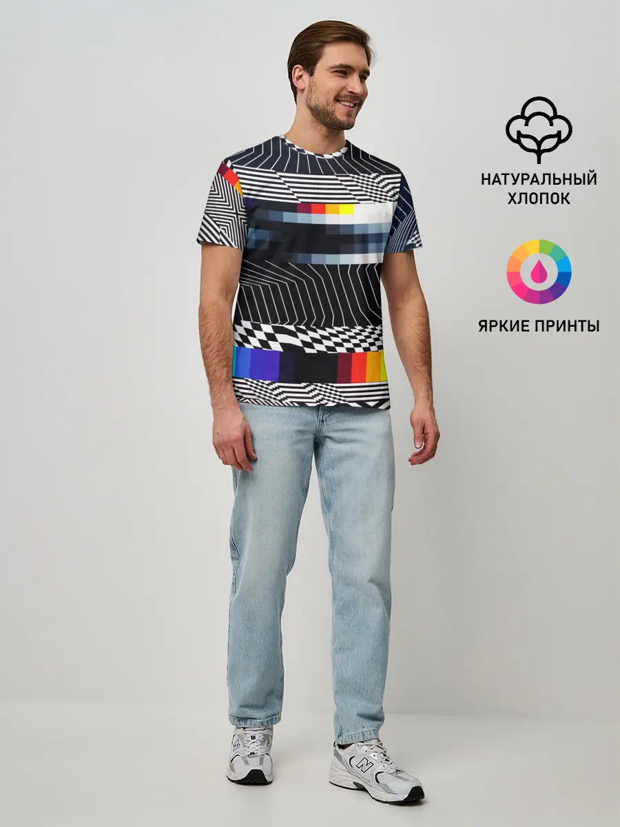 Мужская базовая футболка / Уличный стиль