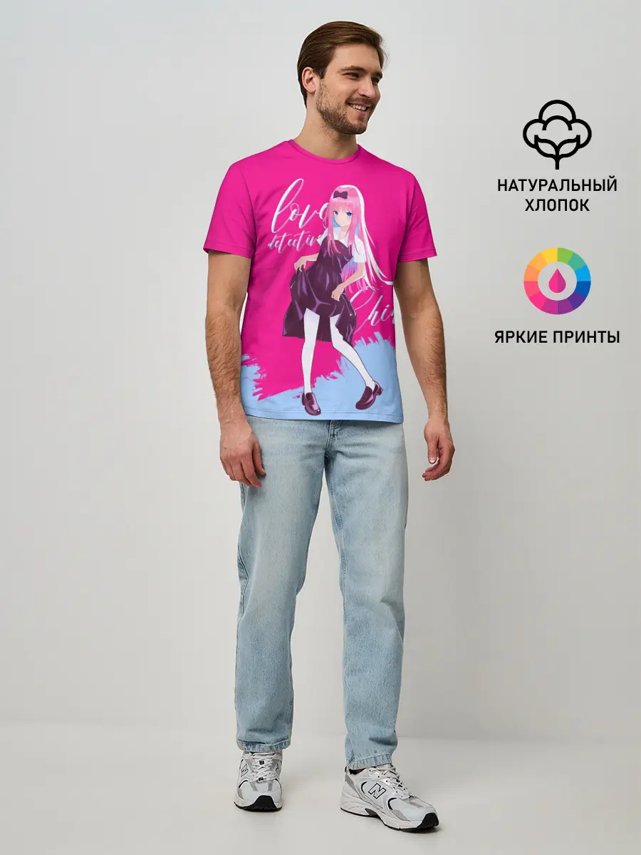 Мужская базовая футболка / Love detective Chika