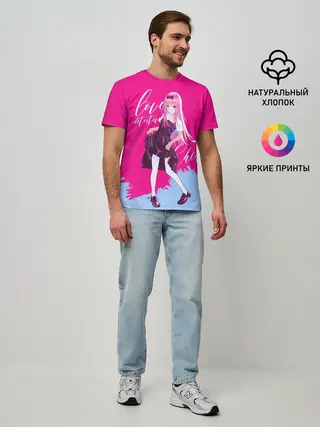 Мужская базовая футболка / Love detective Chika