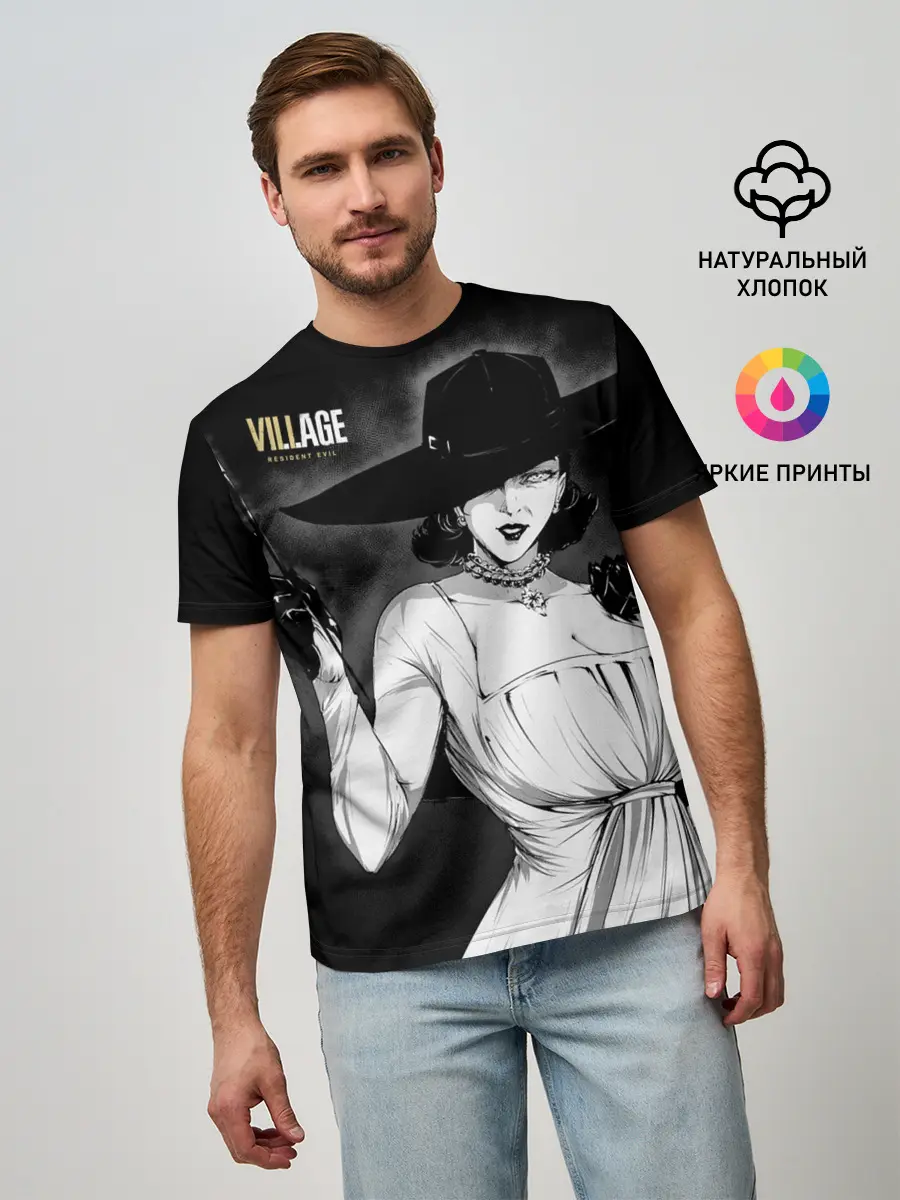 Мужская базовая футболка / Lady Alcina Dimitrescu