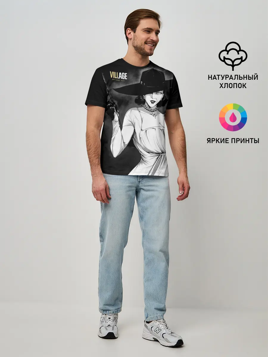 Мужская базовая футболка / Lady Alcina Dimitrescu