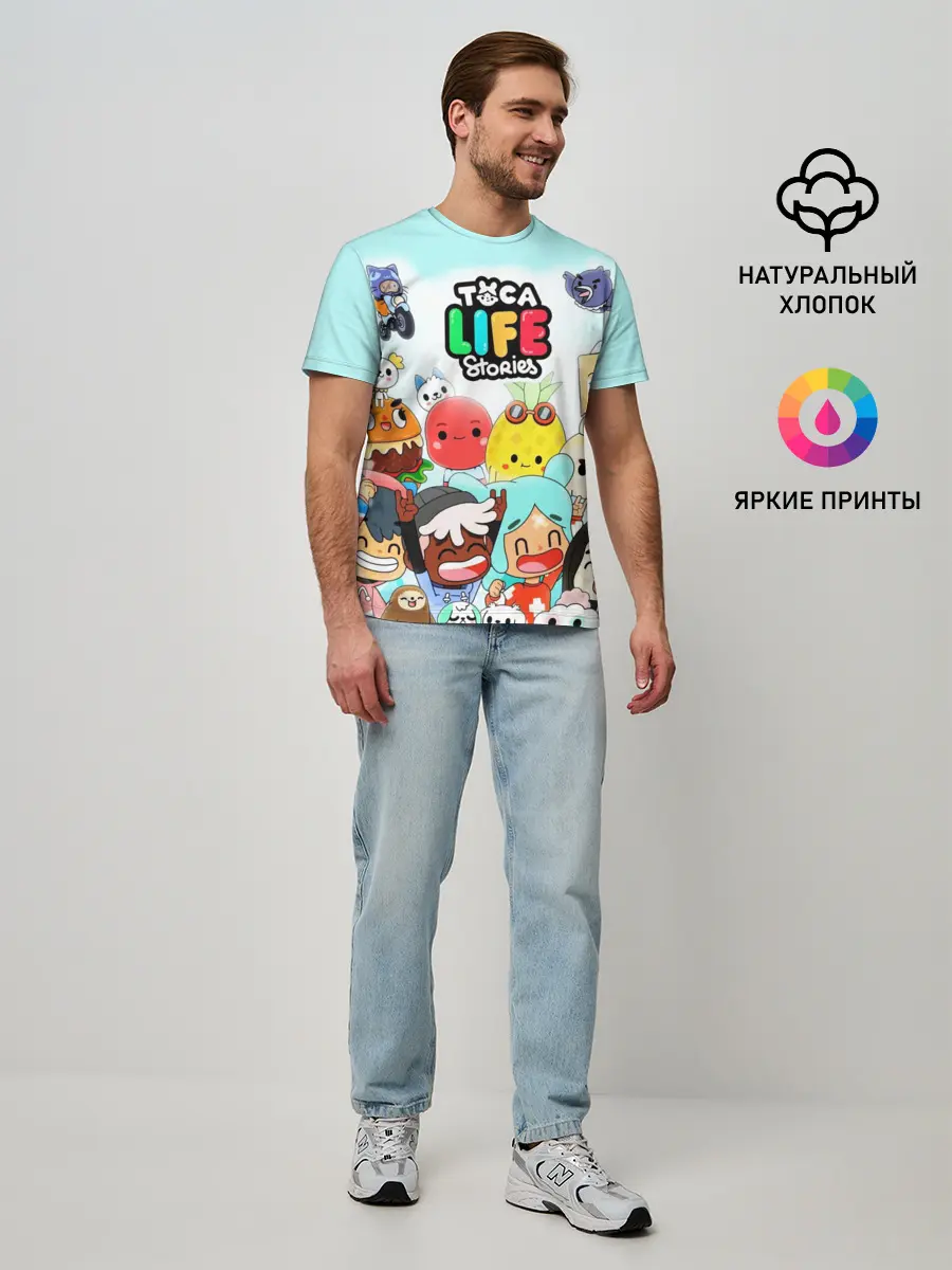 Мужская базовая футболка / Toca Boca | Тока Бока все персонажи