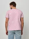 Мужская базовая футболка / Lil Peep pink pattern