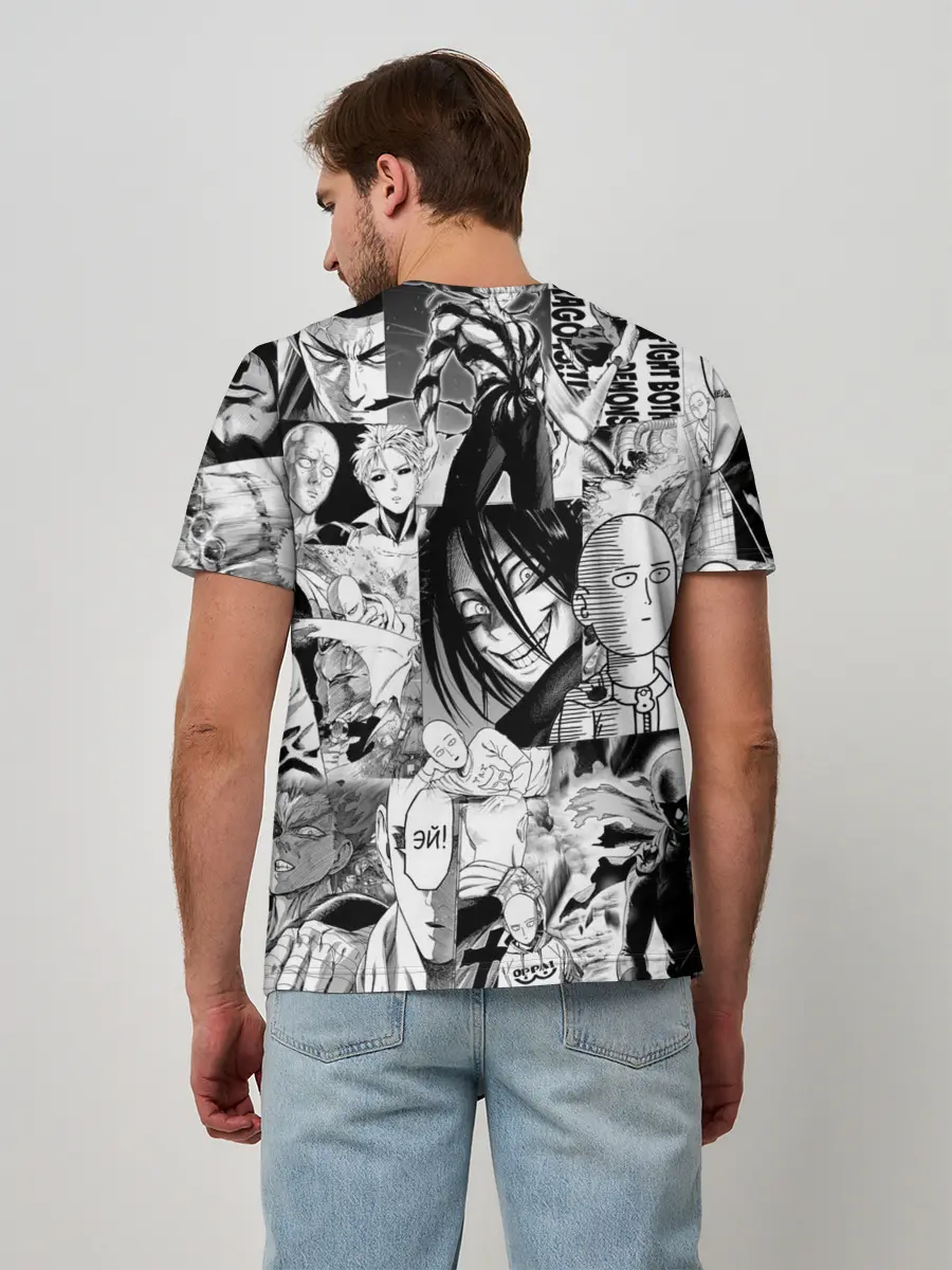 Мужская базовая футболка / One-Punch Man