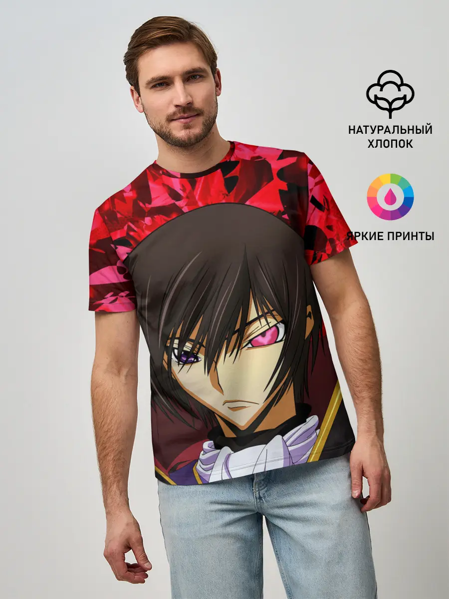 Мужская базовая футболка / GODE GEASS textured