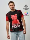 Мужская базовая футболка / ROBLOX PIGGY - СВИНКА ПИГГИ