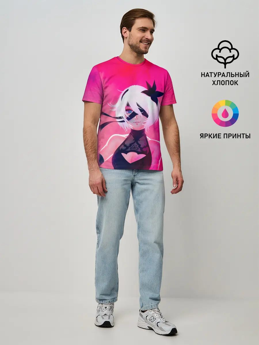 Мужская базовая футболка / Nier Automata | 2B