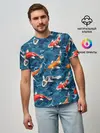 Мужская базовая футболка / Японские карпы
