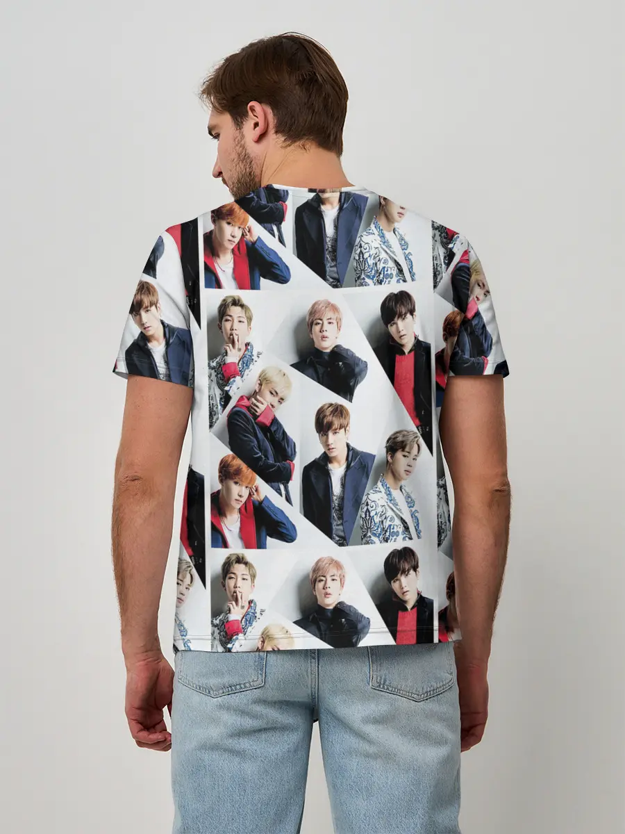 Мужская базовая футболка / BTS COLLAGE