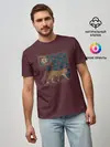 Мужская базовая футболка / КартиНа с Тигром