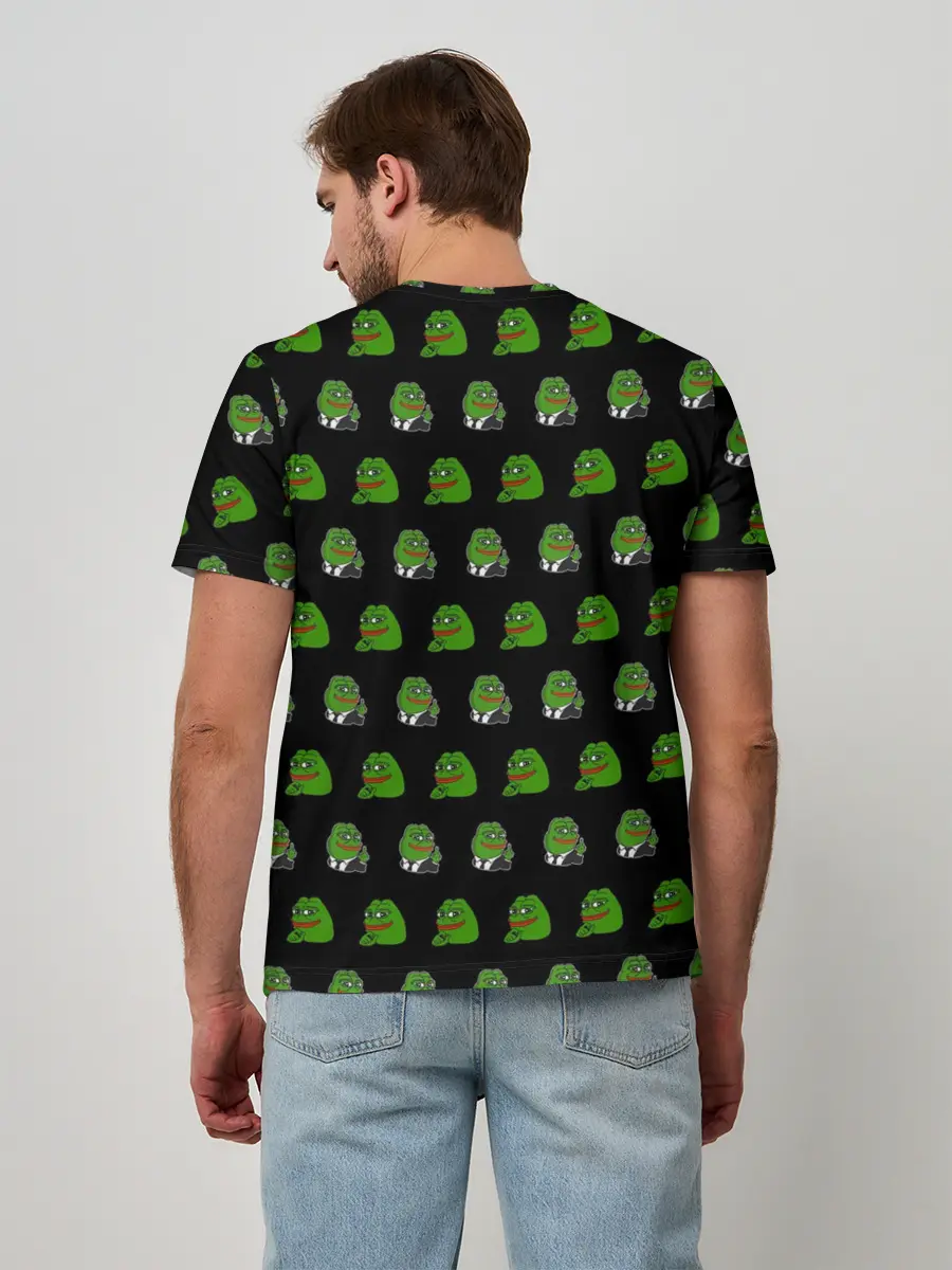 Мужская базовая футболка / Frog Pepe