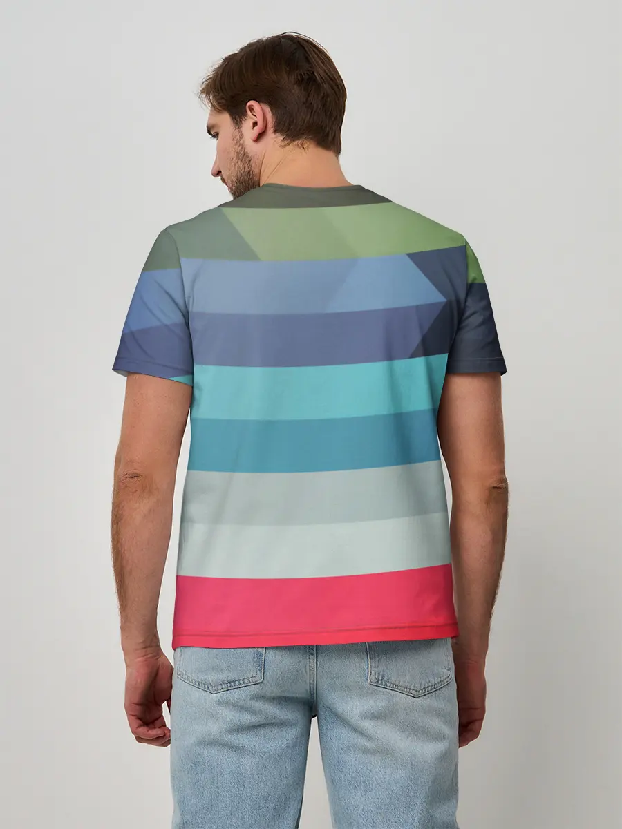 Мужская базовая футболка / ТЕКСТУРА ЛИНИИ