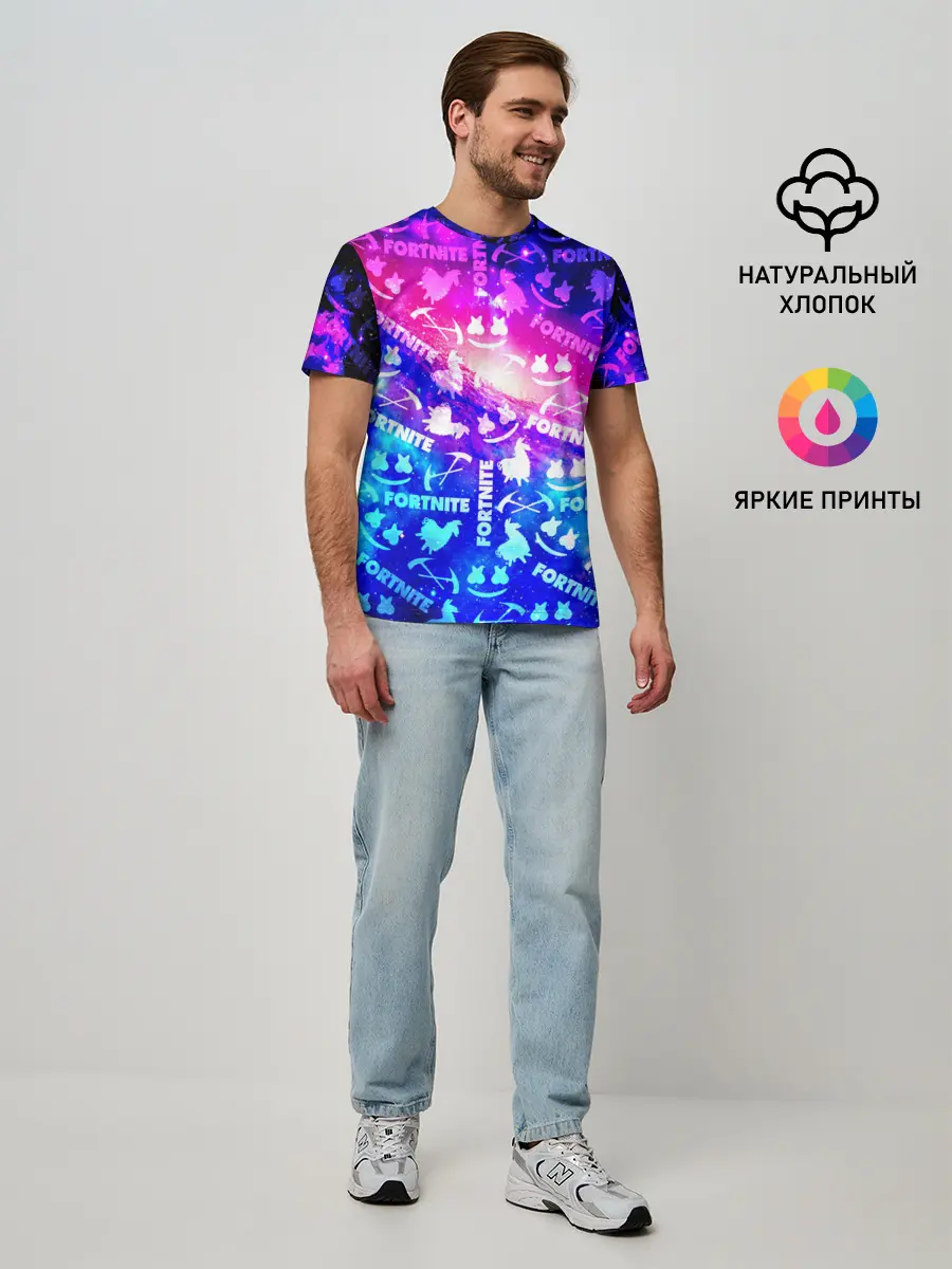 Мужская базовая футболка / FORTNITE&MARSMELLO COSMO