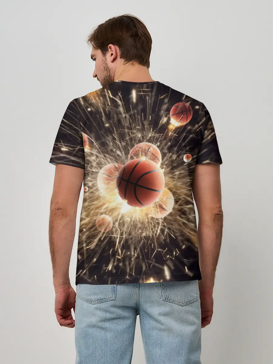 Мужская базовая футболка / Звезда баскетбола