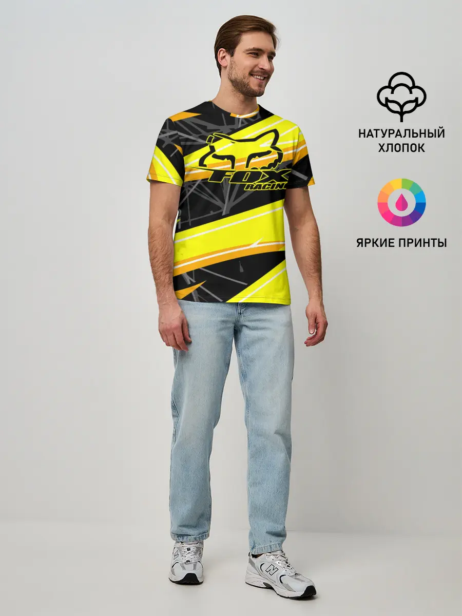 Мужская базовая футболка / Форма для мотокросса FOX