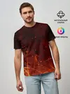 Мужская базовая футболка / ПЛАМЯ 3D