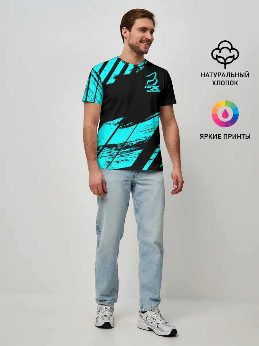 Мужская базовая футболка / Форма для мотокросса FOX