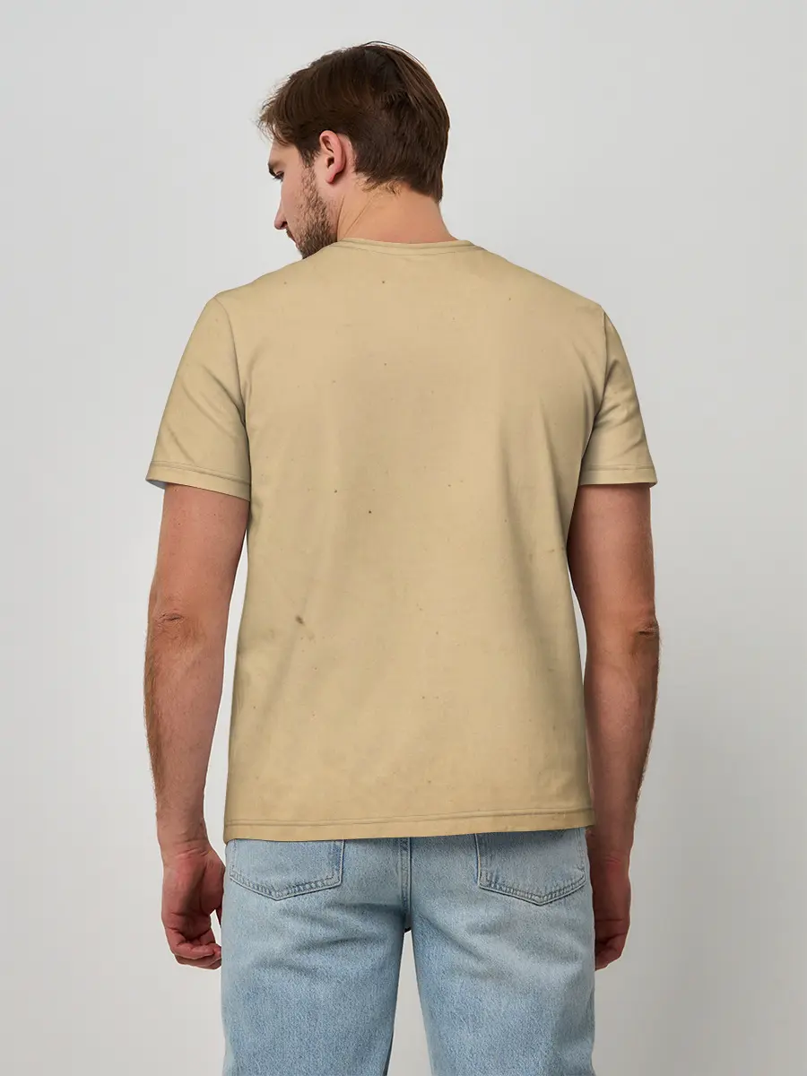 Мужская базовая футболка / Кот Да Винчи