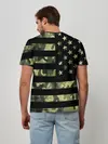 Мужская базовая футболка / American Flag Camo