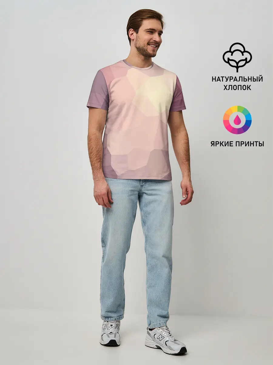 Мужская базовая футболка / Пикси кристаллы