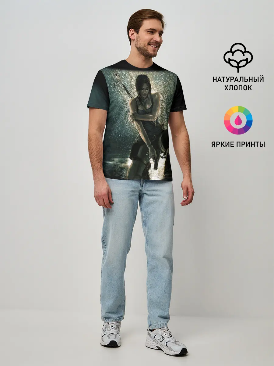 Мужская базовая футболка / TOMB RAIDER