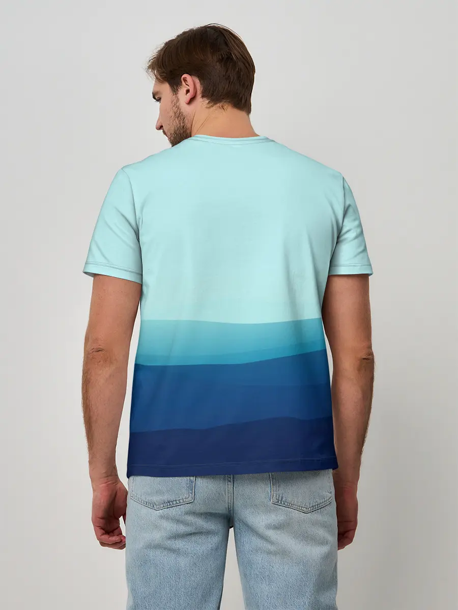 Мужская базовая футболка / Море