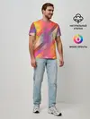 Мужская базовая футболка / vivid gradient