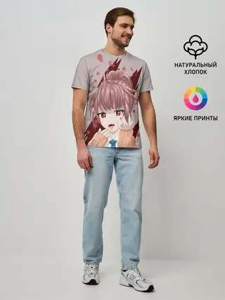 Мужская базовая футболка / Аниме-вампир