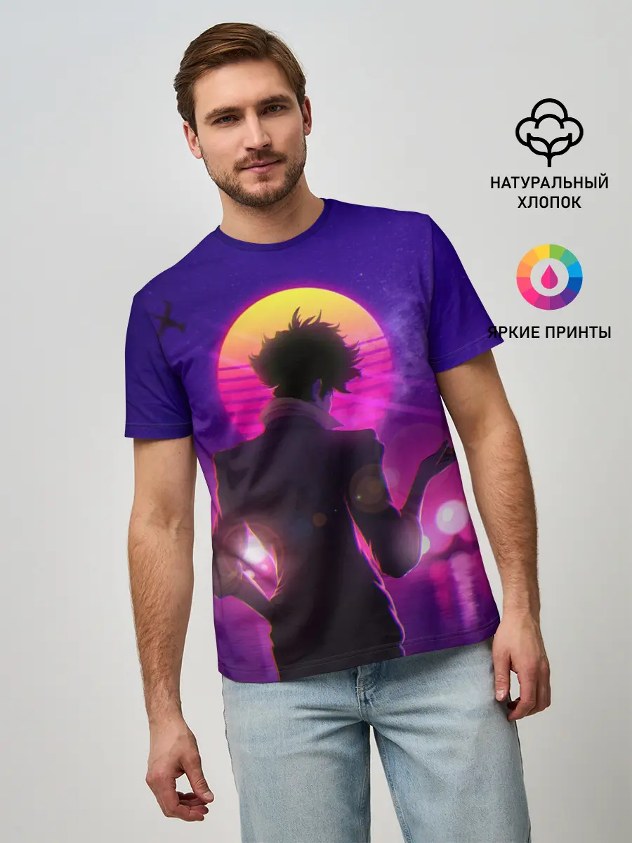 Мужская базовая футболка / Cowboy Bebop. Spike Spiegel