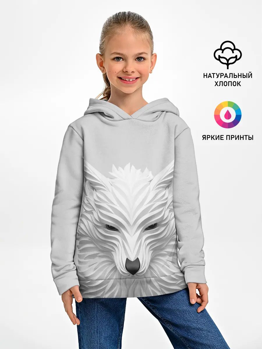 Детское худи / БЕЛЫЙ ВОЛК