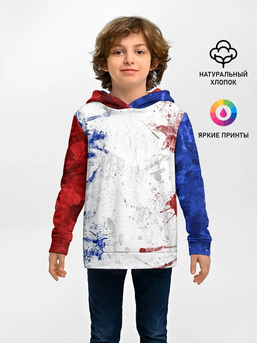 Детское худи / BLUE WHITE & RED