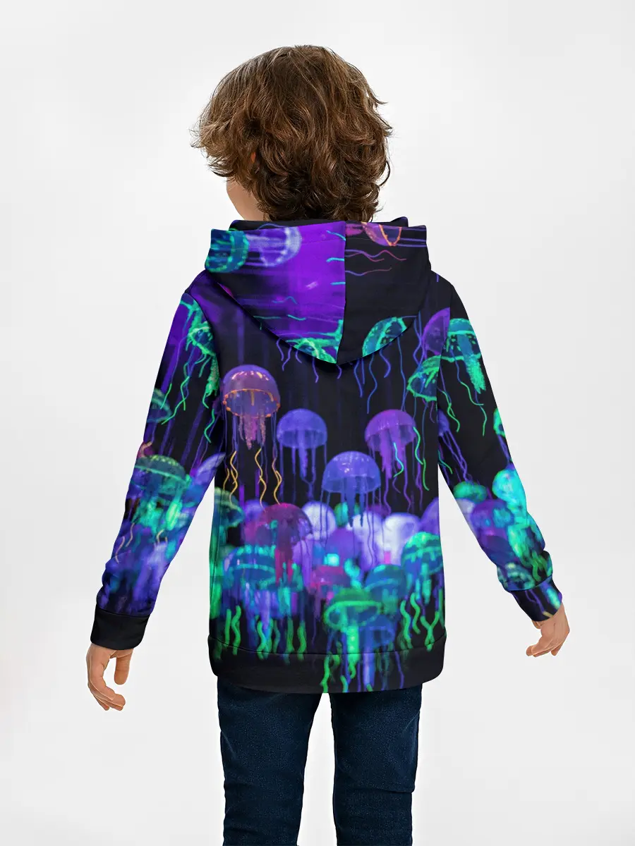 Детское худи / Неоновые медузы