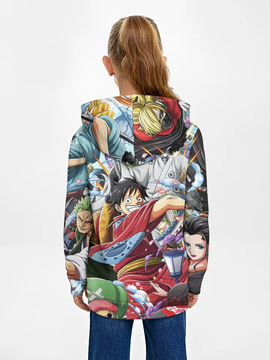 Детское худи / One Piece стикербомбинг
