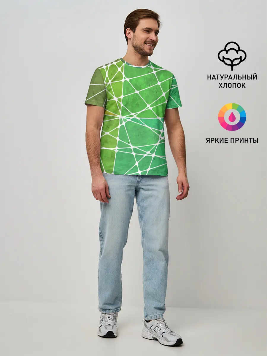 Мужская базовая футболка / Абстракция камень