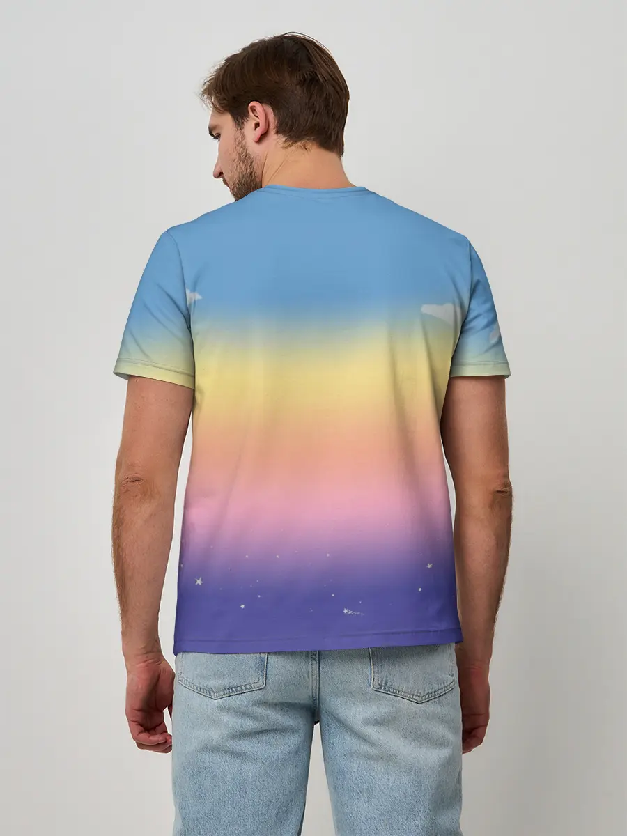 Мужская базовая футболка / Animal crossing world