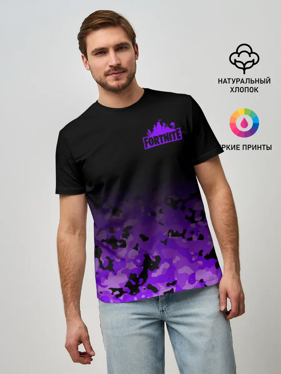 Мужская базовая футболка / Fortnite