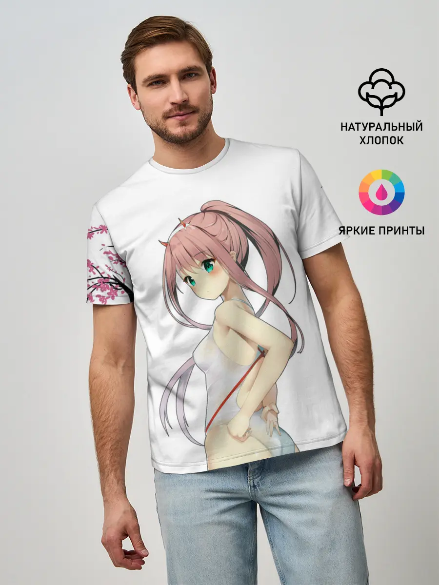 Мужская базовая футболка / Darling sakura