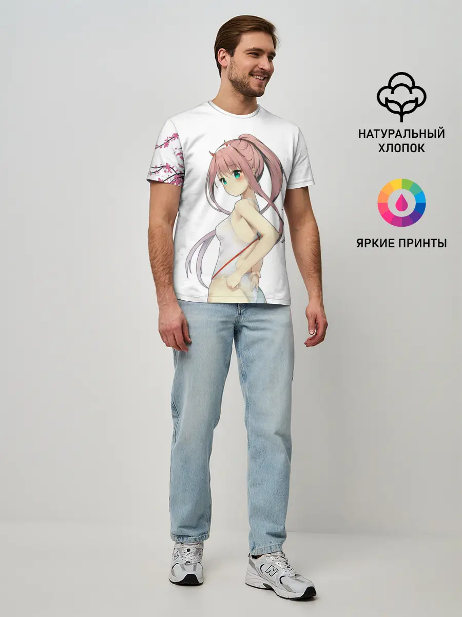Мужская базовая футболка / Darling sakura