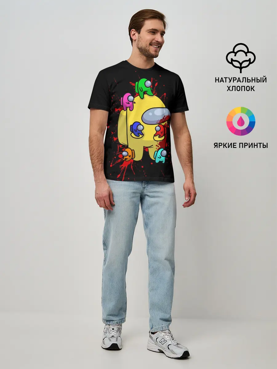 Мужская базовая футболка / Among Us | Амонг Ас