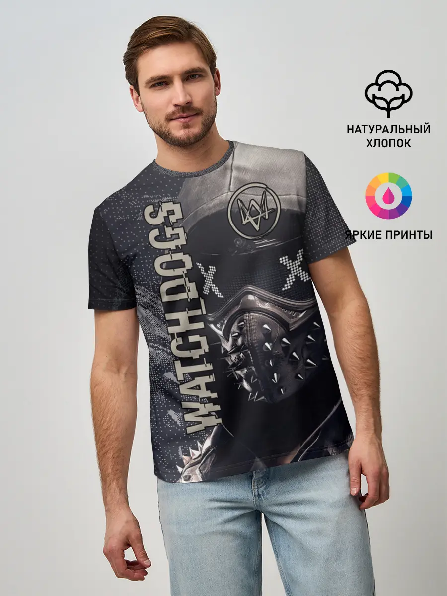 Мужская базовая футболка / WATCH DOGS