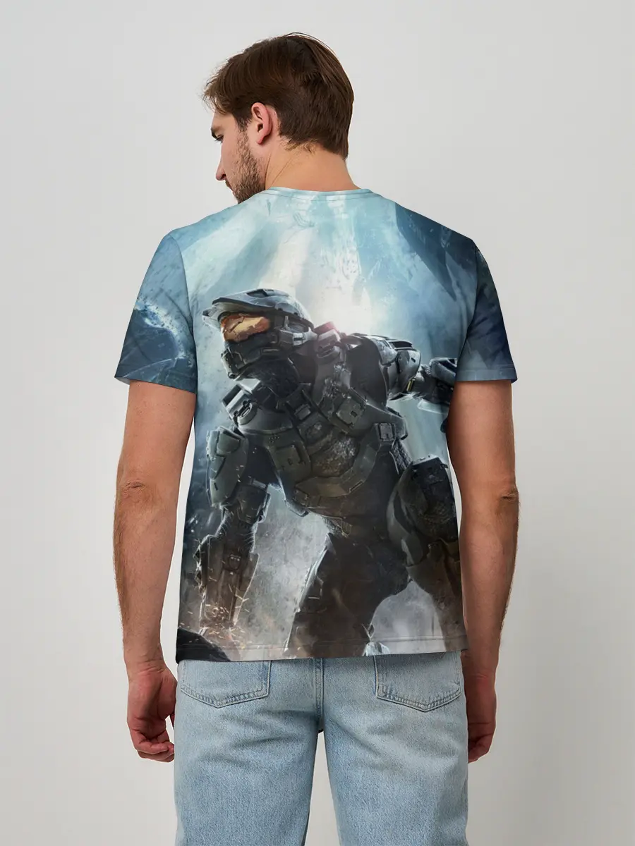 Мужская базовая футболка / Halo