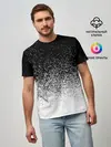 Мужская базовая футболка / BLACK AND WHITE ABSTRACTION