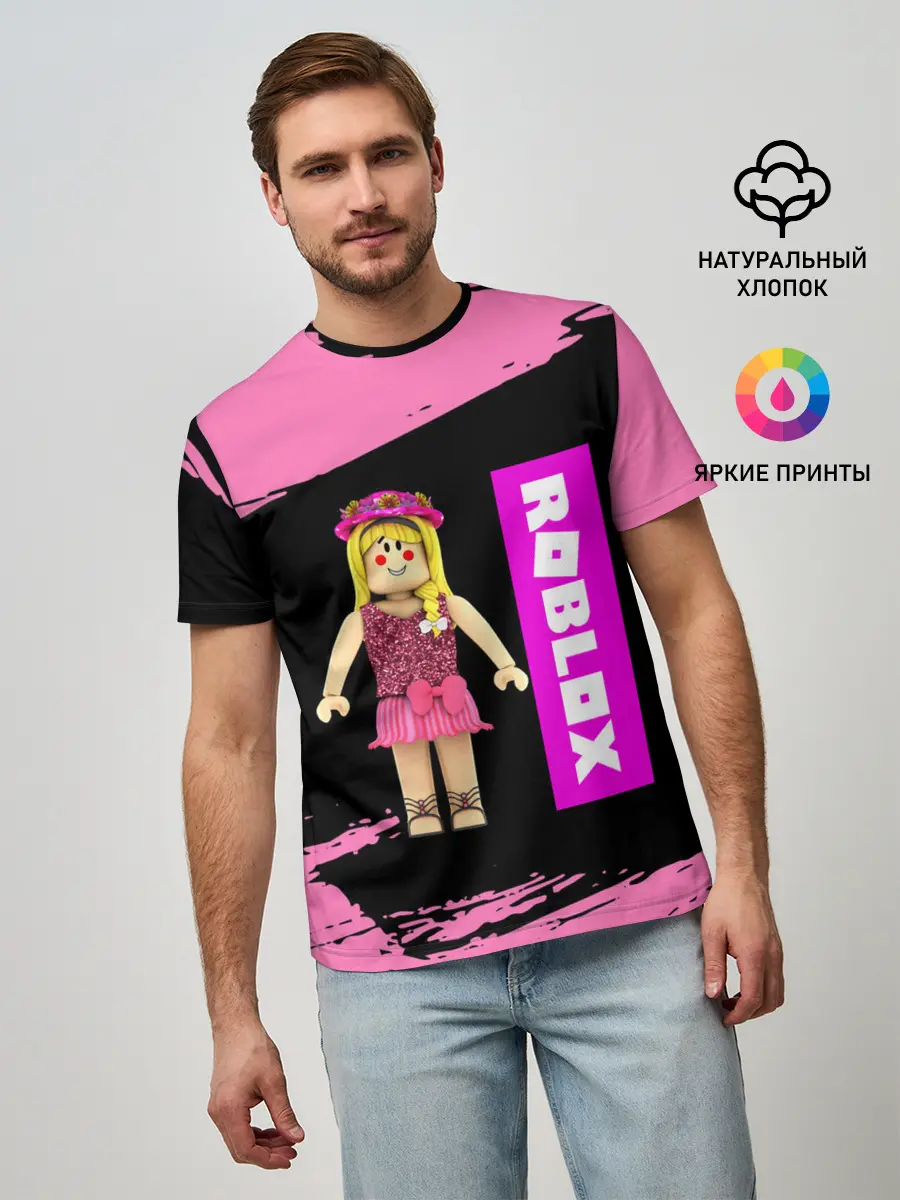 Мужская базовая футболка / BARBIE | ROBLOX | РОБЛОКС