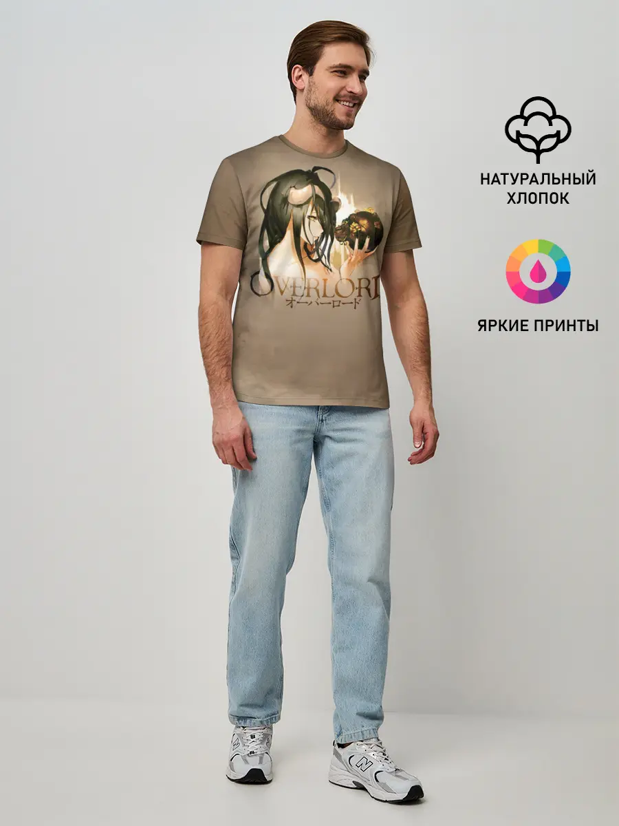 Мужская базовая футболка / Overlord Albedo