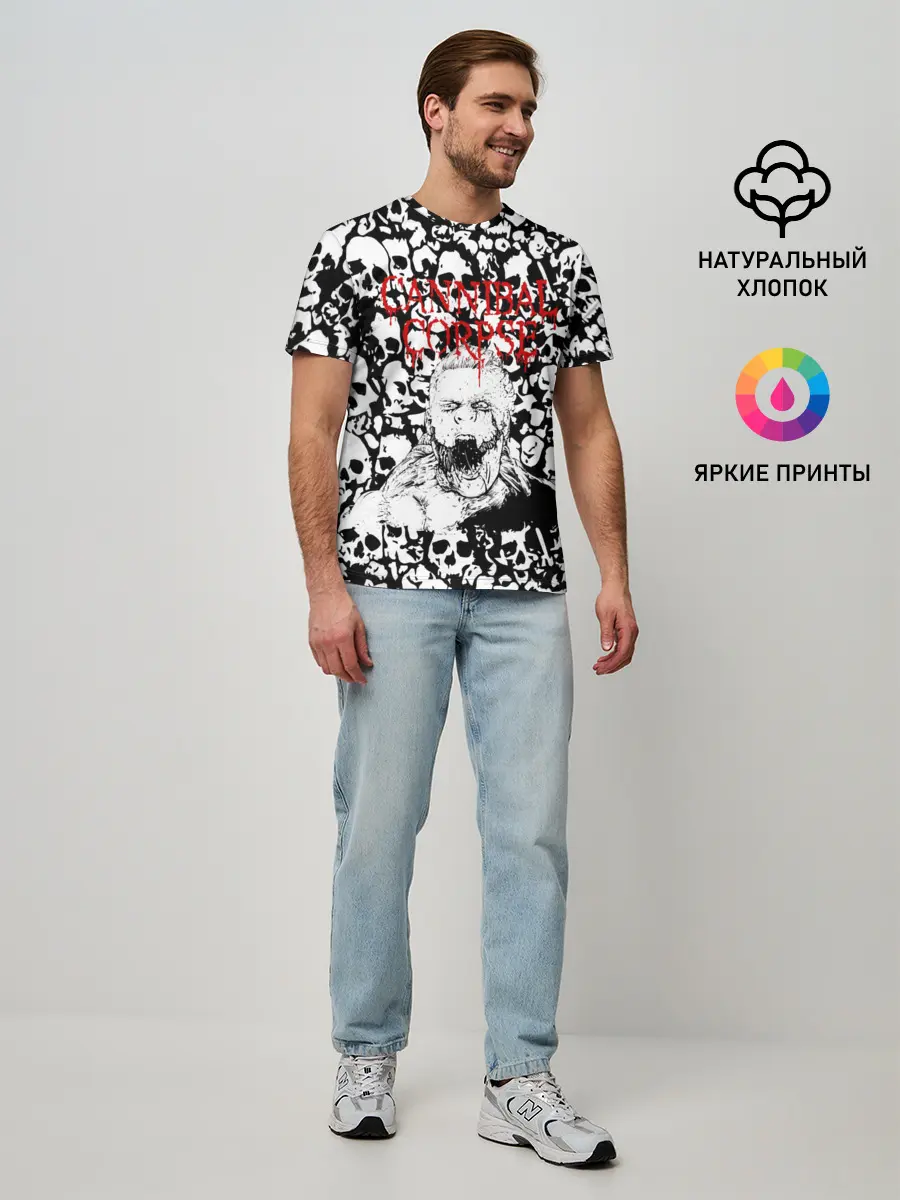 Мужская базовая футболка / Cannibal Corpse | Труп Каннибала