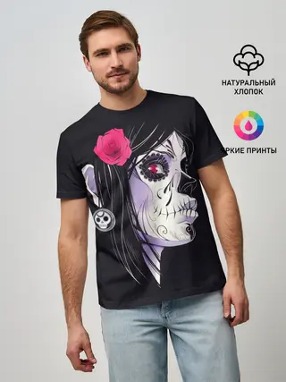 Мужская базовая футболка / День мертвецов